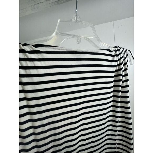 Soma Intimates Striped faux wrap dress Size L - Picture 5 of 9